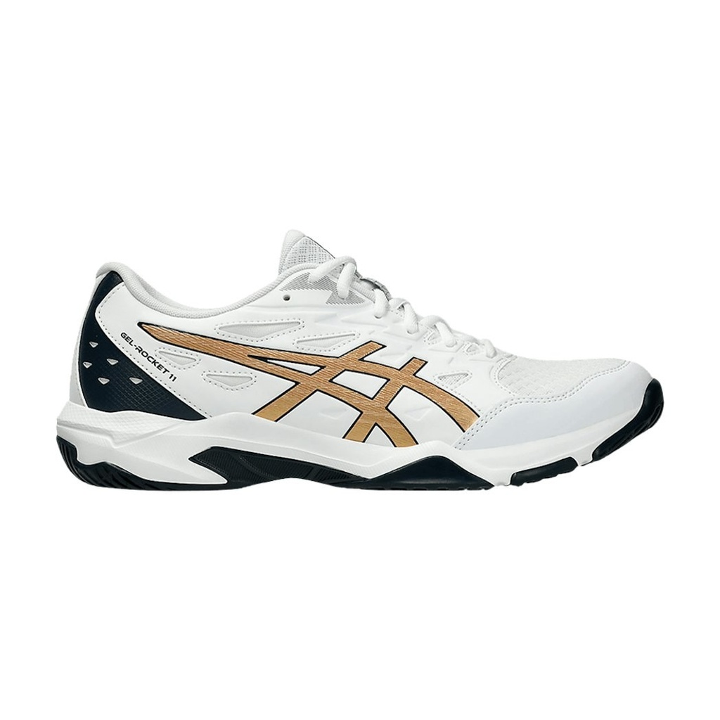 ASICS GEL ROCKET 11 - WHITE / PURE GOLD