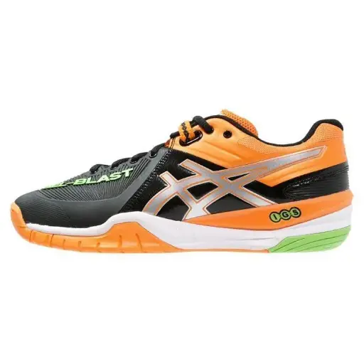 ASICS GEL BLAST 6 - BLACK / SILVER / PLUMPKIN